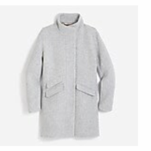 J.Crew Cocoon coat in Italian stadium-cloth wool  Size 0 - Picture 1 of 6